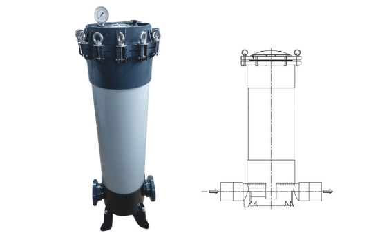 PVC Cartridge Filter Housing 